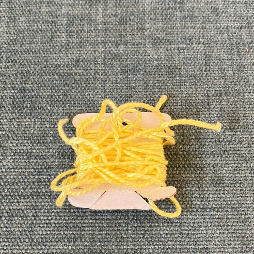 Yellow Needlepoint Thread Yarn